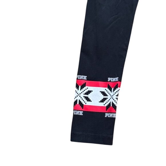PINK Victoria's Secret Yoga Leggings-Christmas Snowflake Collection-S-GUC - Picture 2 of 5